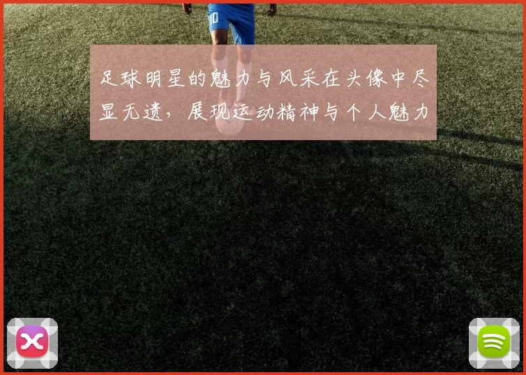 足球明星的魅力与风采在头像中尽显无遗，展现运动精神与个人魅力